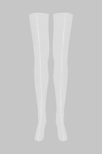 Double seamed cut and curled stockings 10D - LEGWEAR