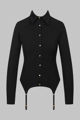 032 - Back lace garter shirt 