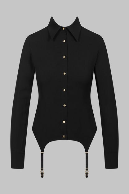 032 - Back lace garter shirt 