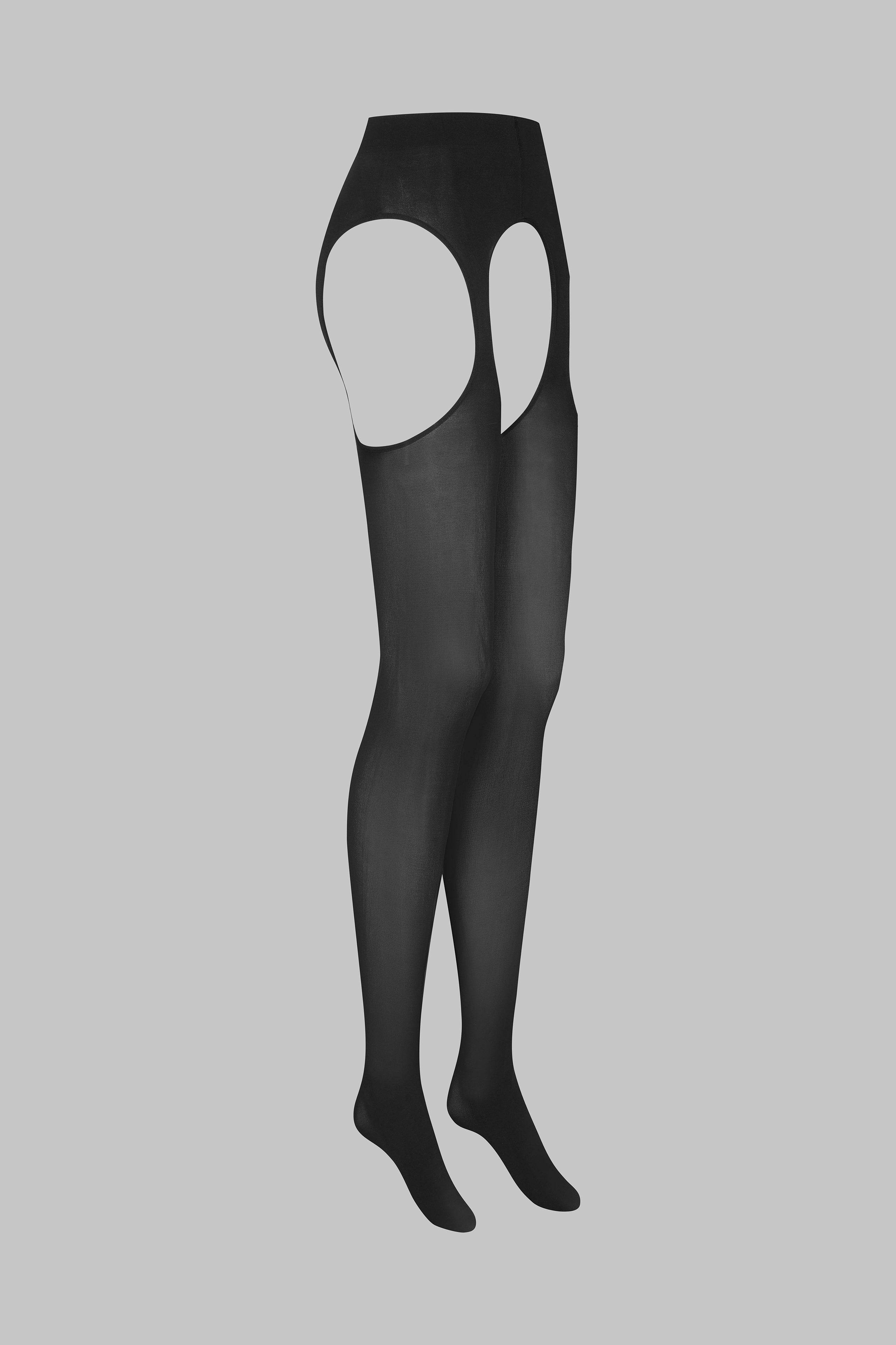 Open Tights Garter Belt 70D - Black - LEGWEAR