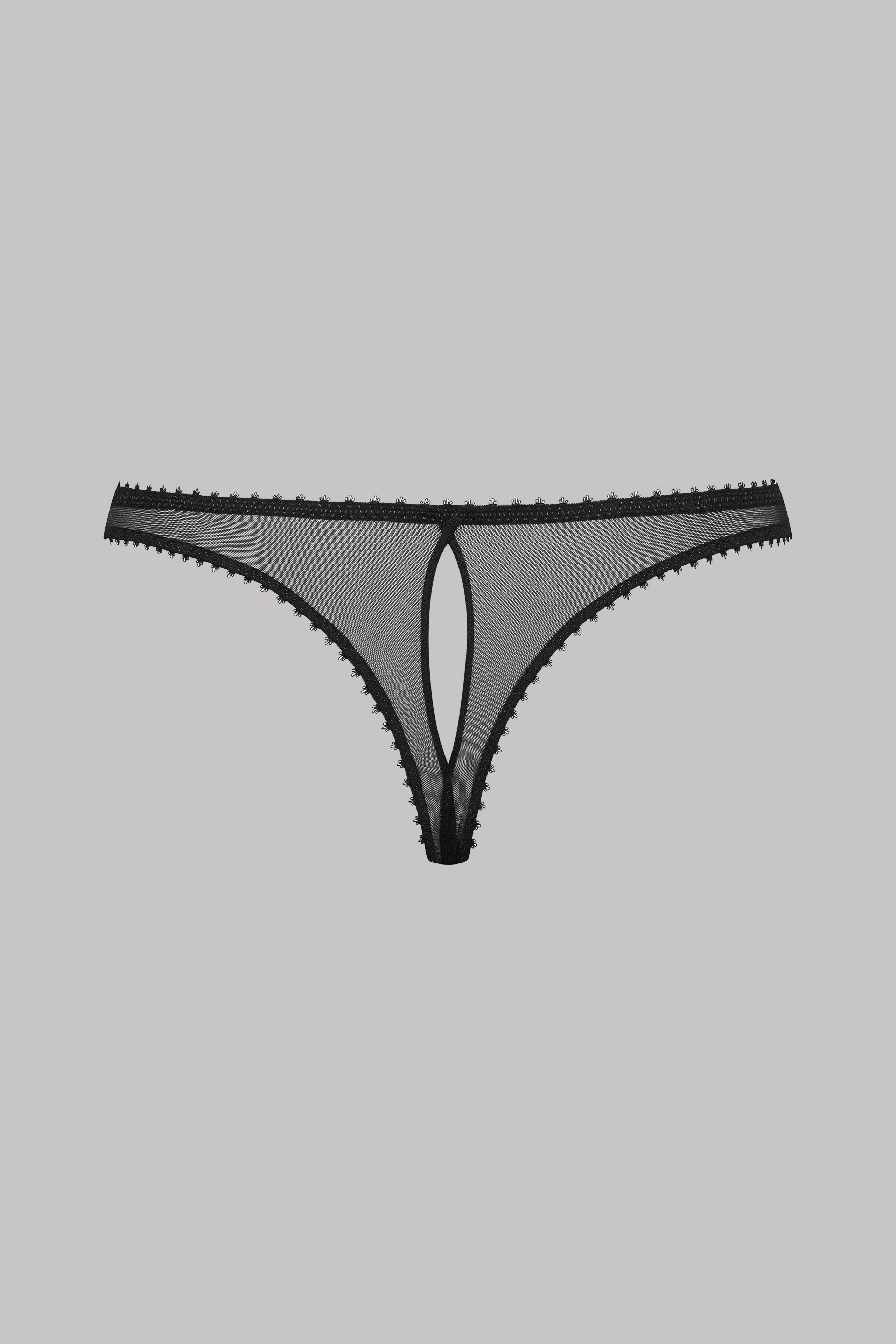 Openable thong - Accroche Cœur