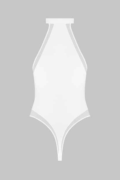 Halter Neck Thong Bodysuit - Pure Tentation