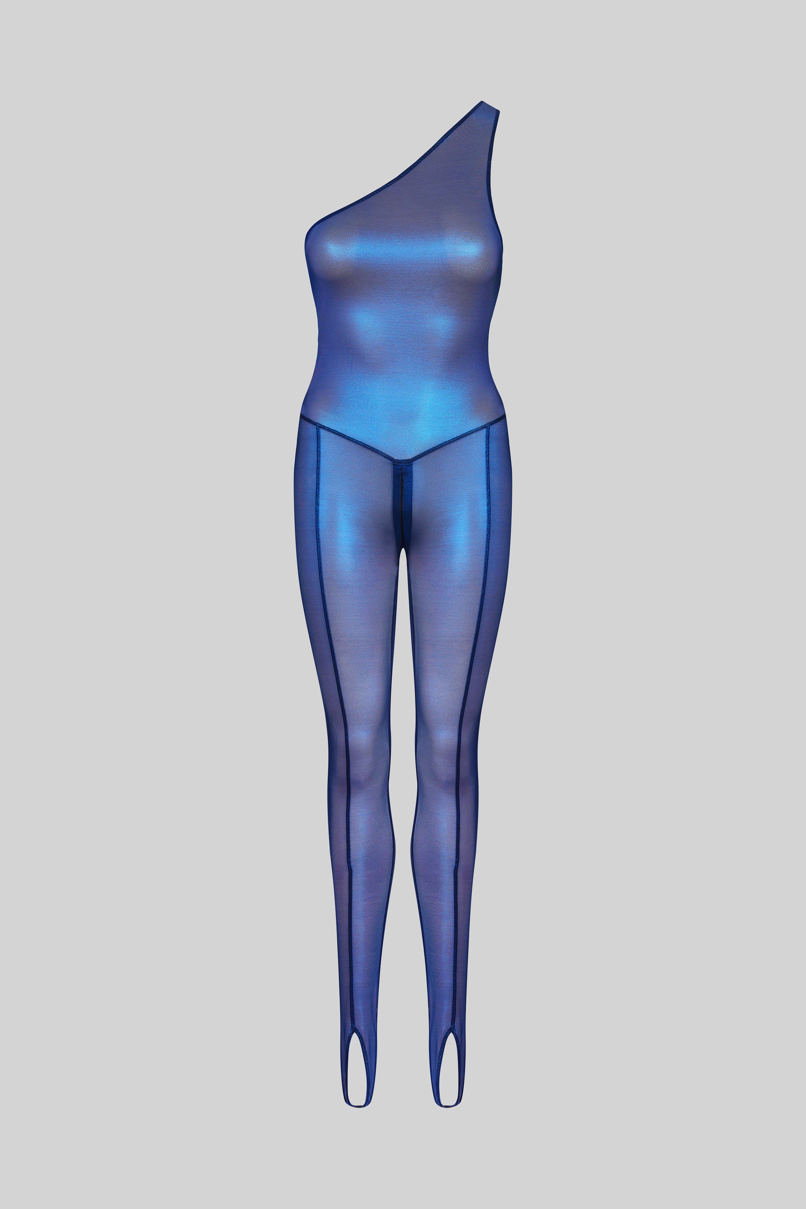 Asymmetric Jumpsuit - Blue Angel