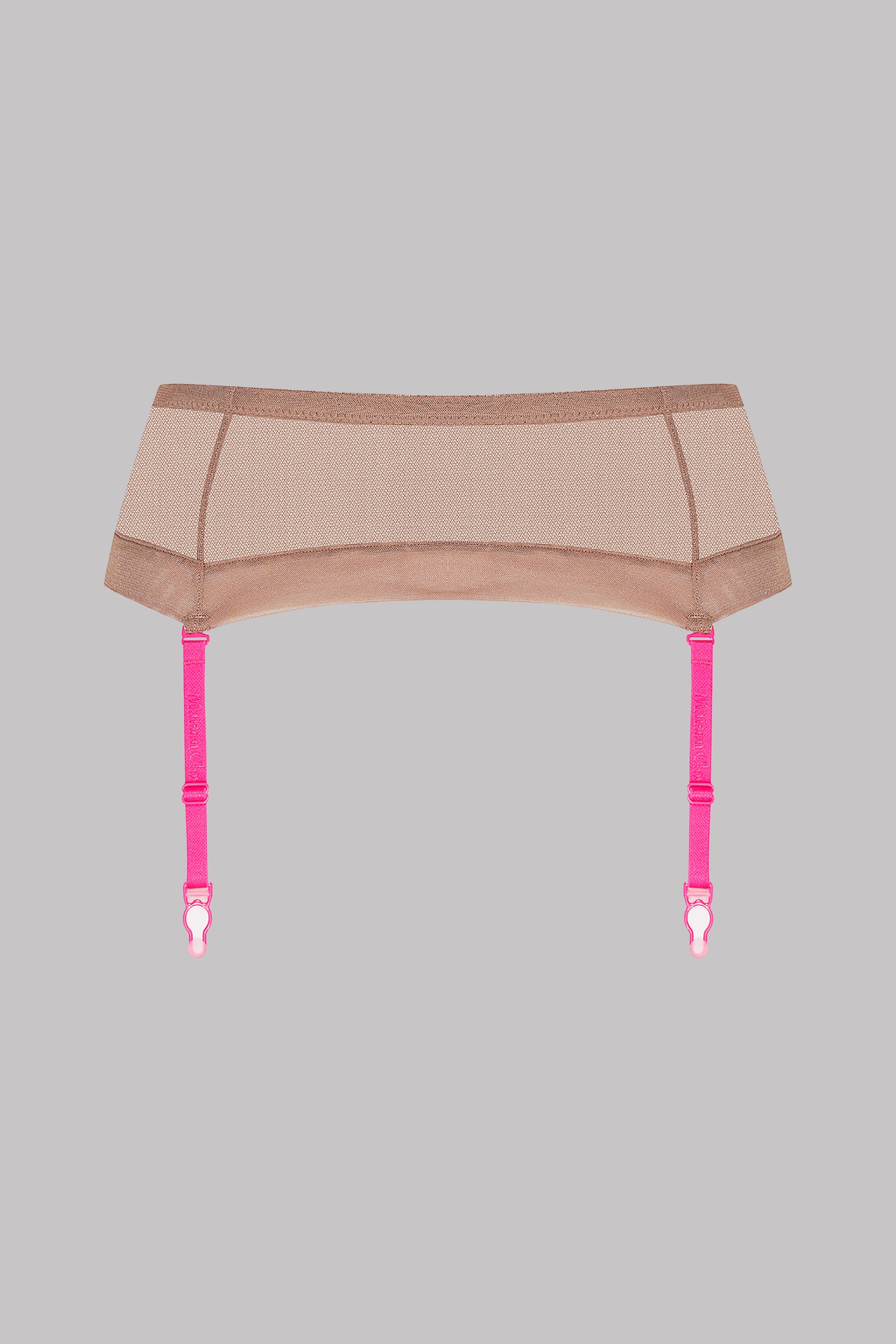 Garter Belt - Corps à Corps - Ginger snap/Neon Pink