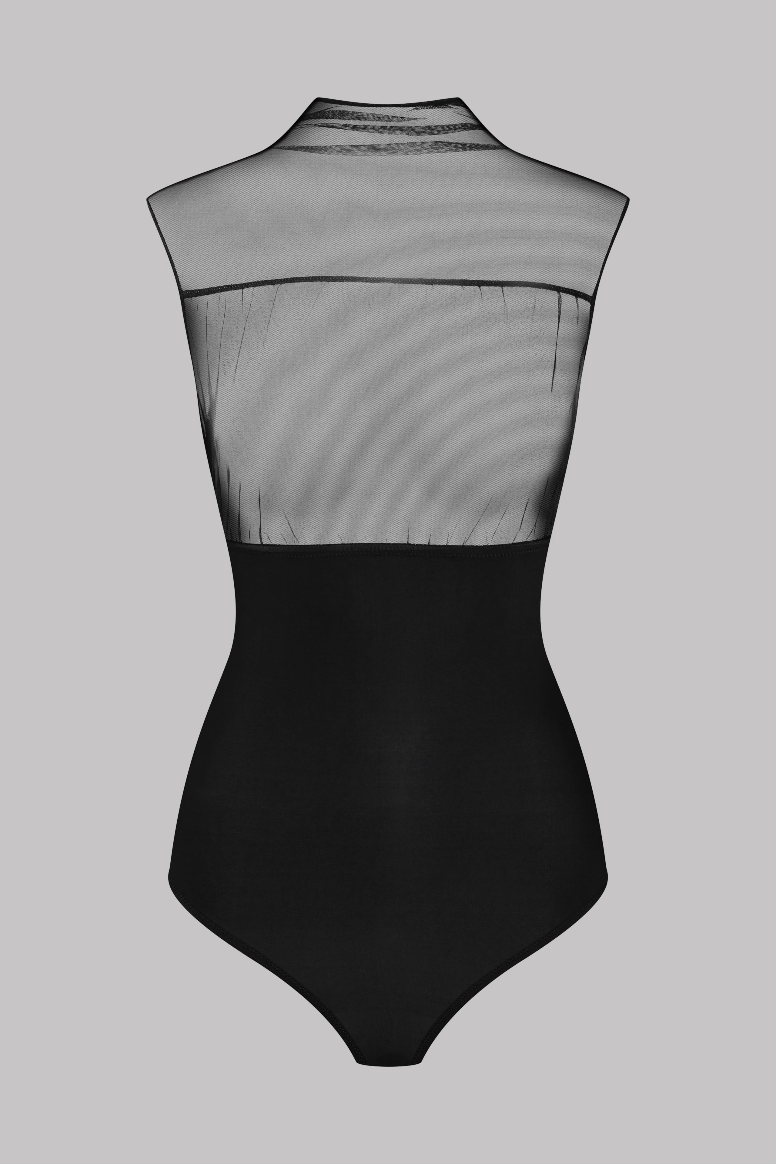 May&Maya Women's Black Wrap Front Bodice Cami Bodysuit